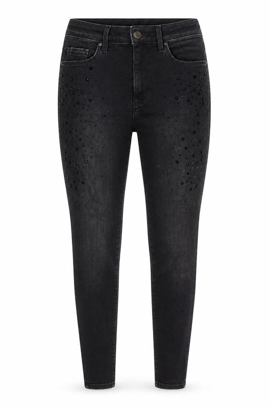 Marks & Spencer Womens Black Cotton Skinny Jeans Size 8 L26 in Regular Zip