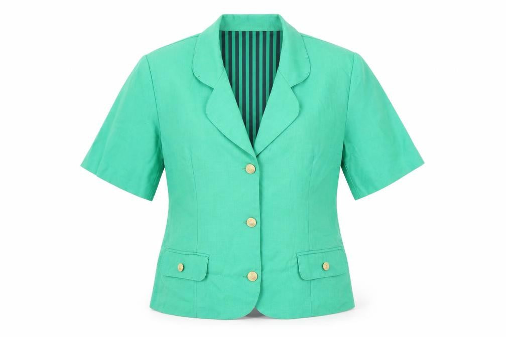 George Womens Green Jacket Size 12 Button