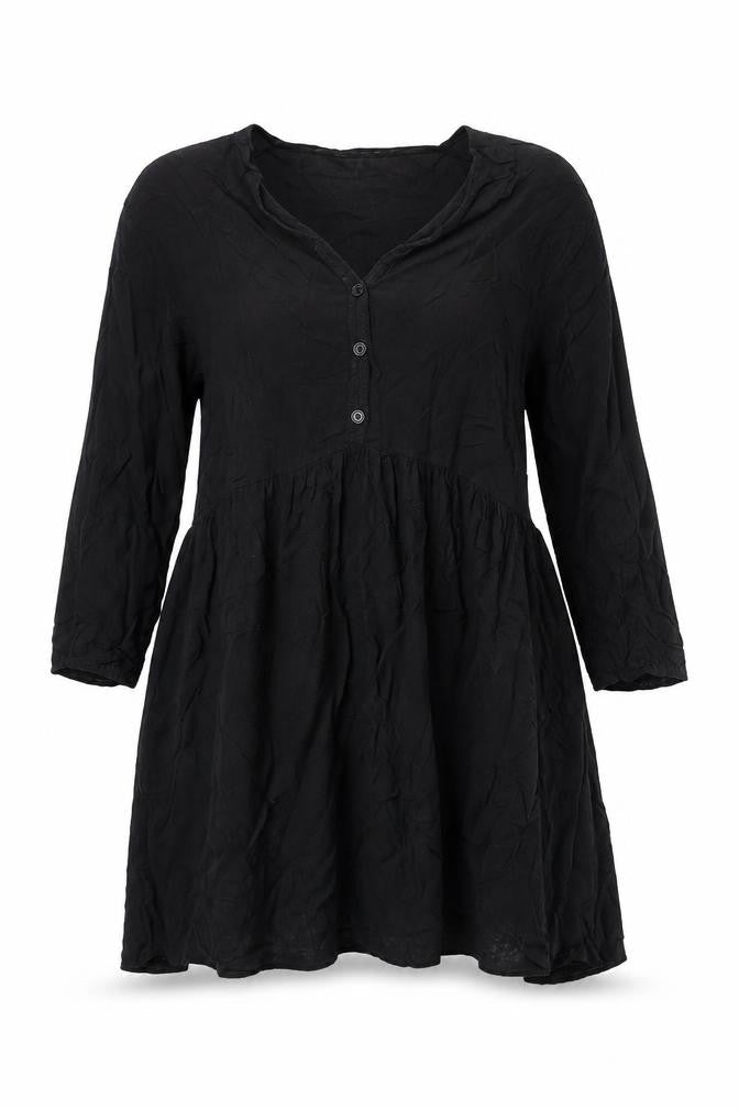 Oakridge Womens Black Viscose A-Line Size 10 V-Neck Pullover