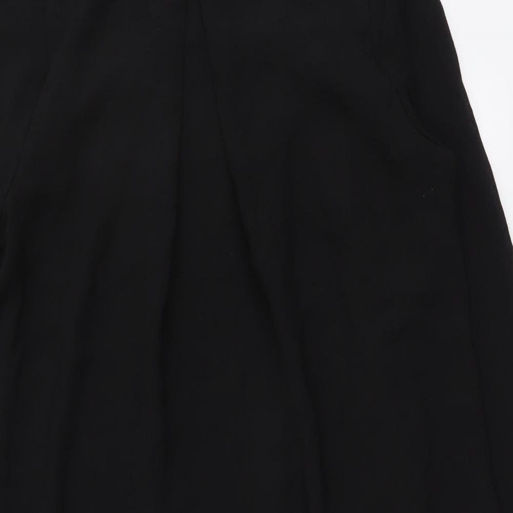 H&M Womens Black Polyester A-Line Size M Round Neck Pullover