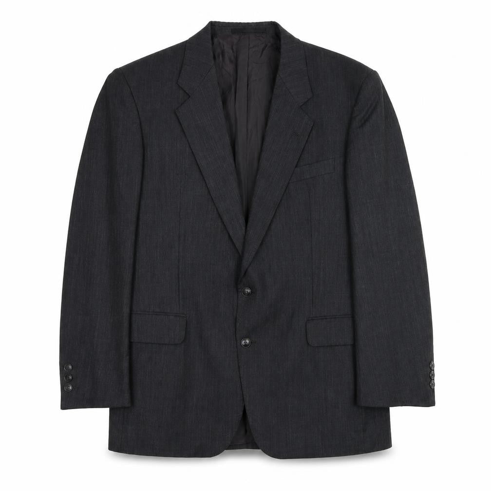 Cacharel Mens Grey Wool Jacket Suit Jacket Size 42 - Shoulder Pads