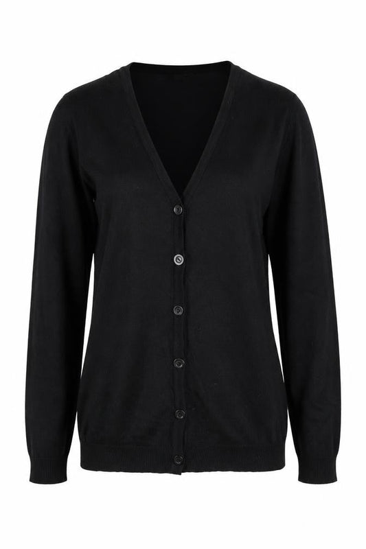 Divided by H&M Womens Blue V-Neck Acrylic Cardigan Jumper Size 6