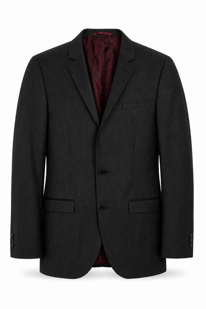 NEXT Mens Grey Striped Wool Jacket Suit Jacket Size 38