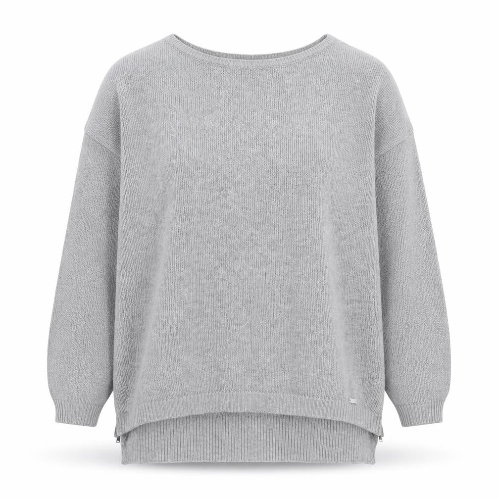 Mohito Womens Grey Boat Neck Acrylic Pullover Jumper Size M