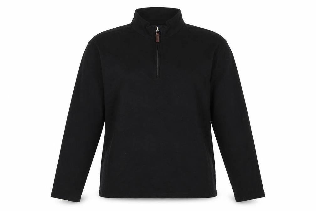 JACHS Womens Black High Neck Cotton Pullover Jumper Size M