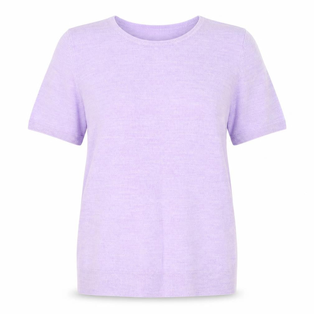 BHS Womens Purple Round Neck Acrylic Pullover Jumper Size 12