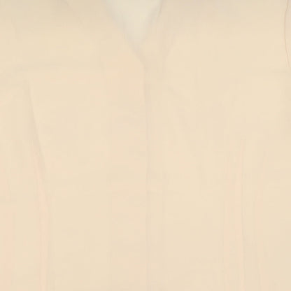 Debenhams Womens Orange Polyester Basic Button-Up Size 18 Collared