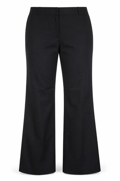 Primark Womens Black Cotton Dress Pants Trousers Size 12 L31 in Regular Zip