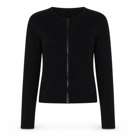 Boohoo Womens Black Polyester Cropped T-Shirt Size 8 Round Neck