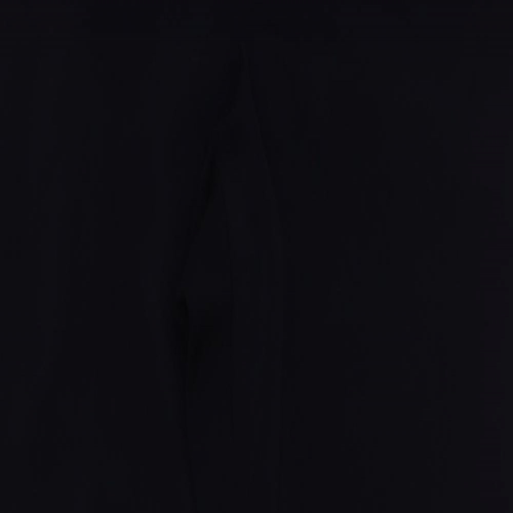 Paris Womens Blue Polyester Trousers Size 36 in L30 in Regular Button