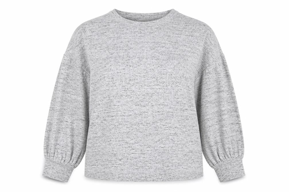 H&M Womens Grey Viscose Pullover Sweatshirt Size M Pullover - Side Slits