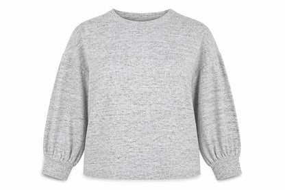 H&M Womens Grey Viscose Pullover Sweatshirt Size M Pullover - Side Slits