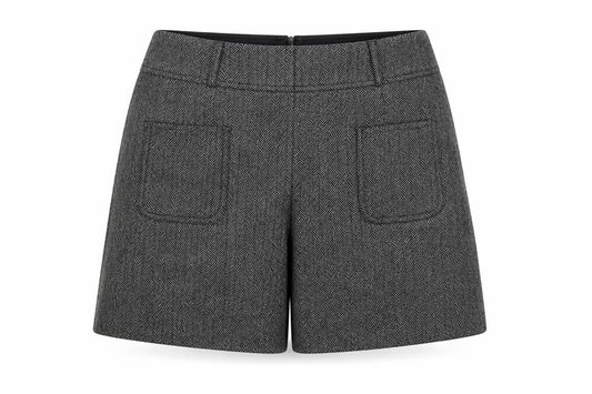 Be Beau Womens Grey Herringbone Polyester Cargo Set Size 10 Zip