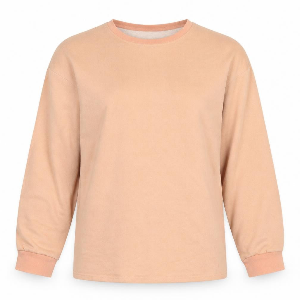 I SAW IT FIRST Womens Orange Cotton Pullover Sweatshirt Size S Pullover