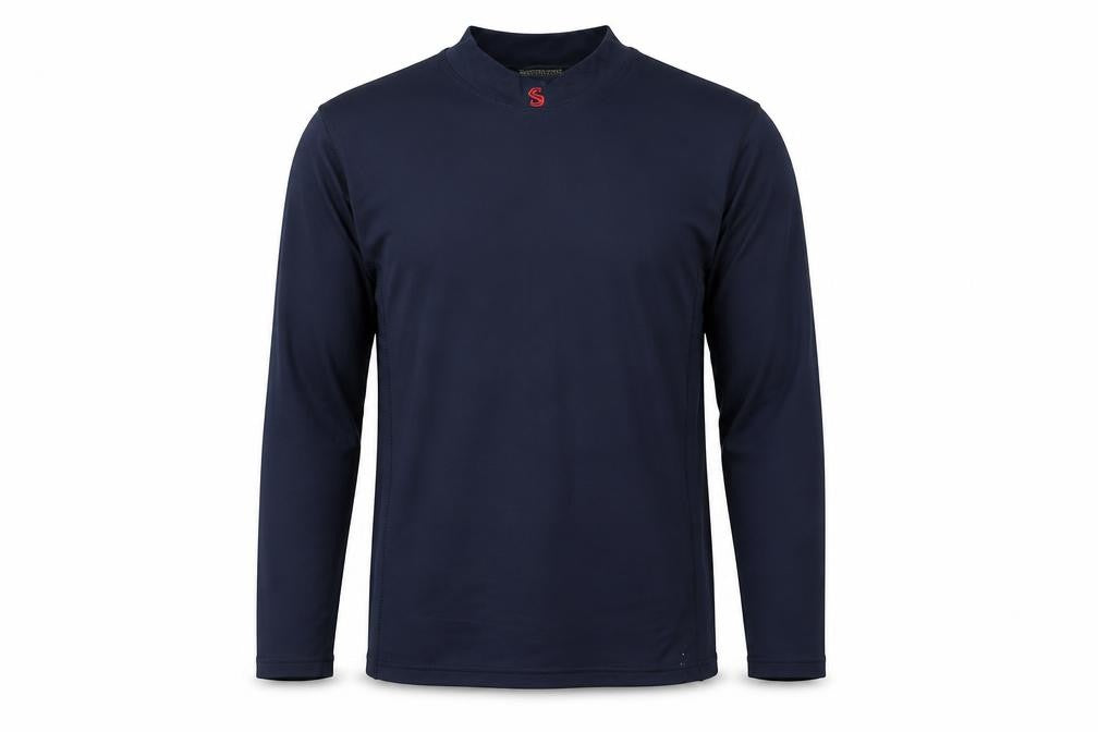 David Luke Mens Blue Polyester Basic T-Shirt Size 34 High Neck Pullover