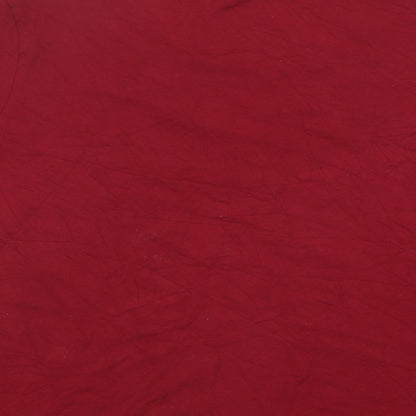 Marks & Spencer Womens Red Polyester Basic T-Shirt Size 12 Round Neck