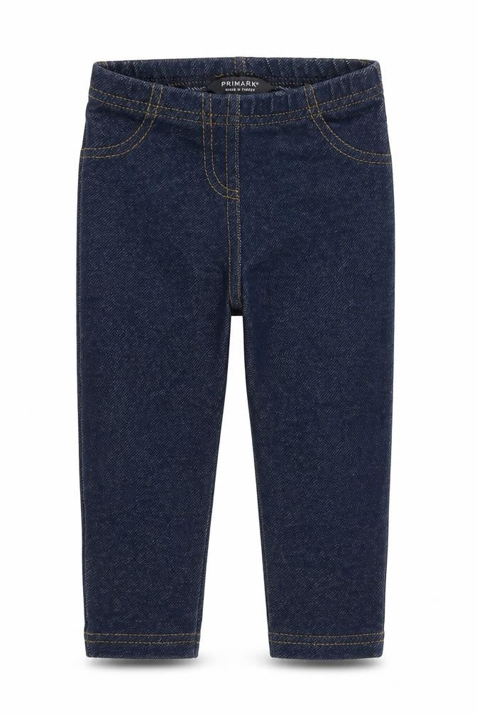 Primark Girls Blue 100% Cotton Jegging Jeans Size 9-10 Years Regular Pullover