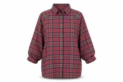 ASOS Womens Purple Plaid Polyester Basic Button-Up Size 8 Collared