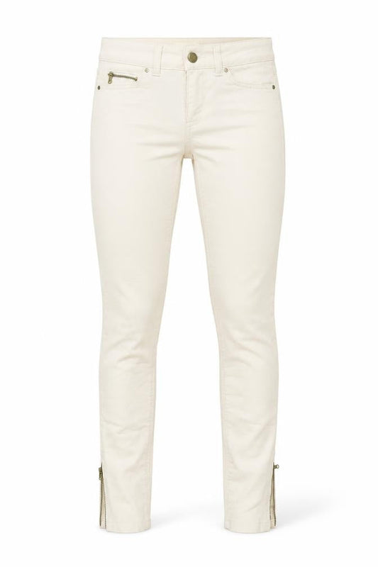 Zara Womens Orange Cotton Skinny Jeans Size 4 L27 in Regular Zip - Light Peach Colour