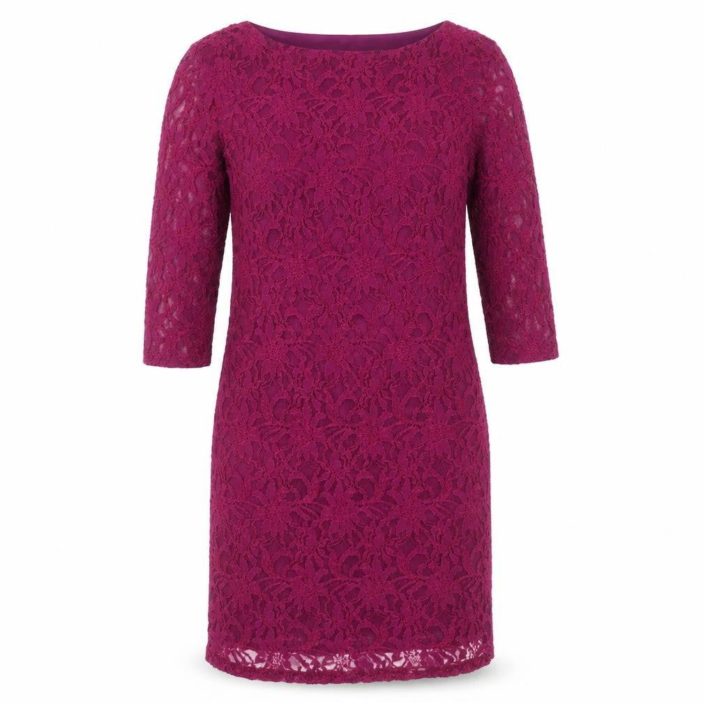 rise Womens Purple Polyester Sheath Size 12 V-Neck Snap