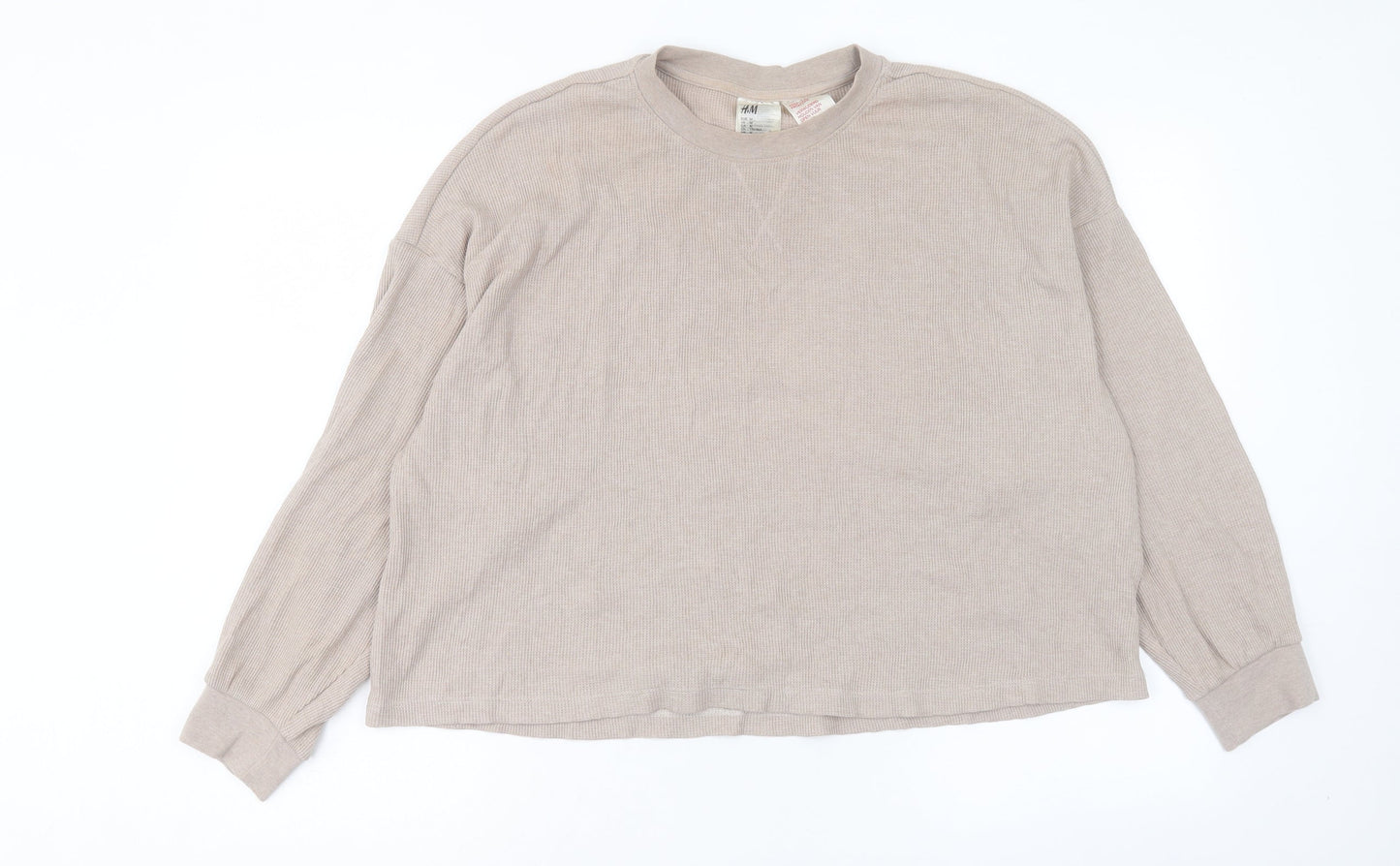 H&M Womens Pink Polyester Pullover Sweatshirt Size M Pullover