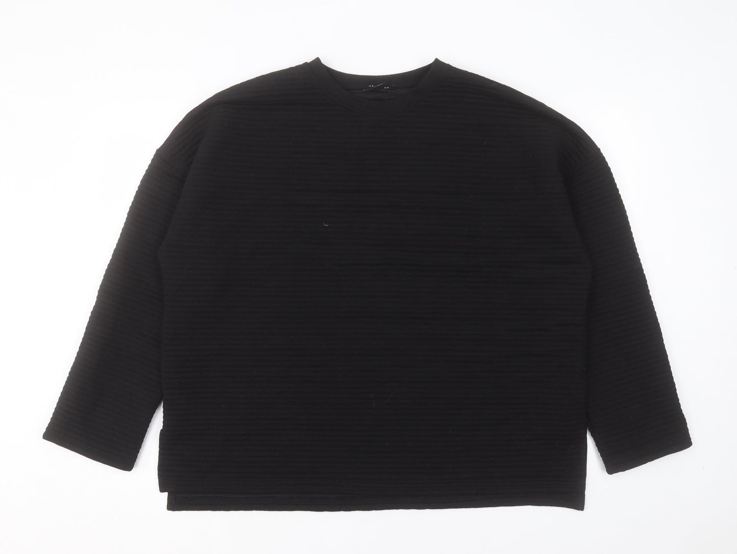 New Look Womens Black Polyester Pullover Sweatshirt Size L Pullover