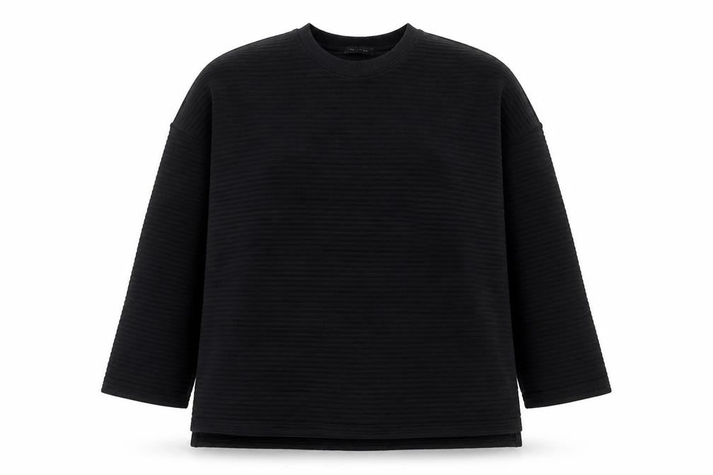 New Look Womens Black Polyester Pullover Sweatshirt Size L Pullover