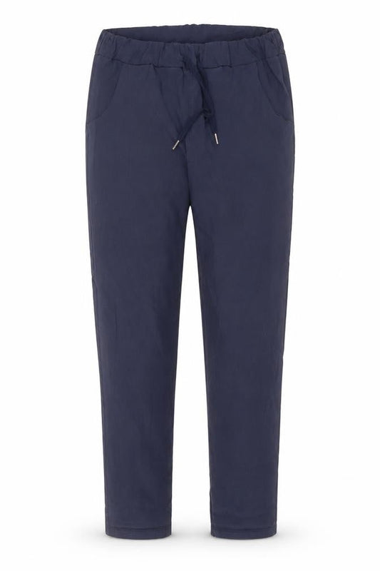Preworn Womens Blue Nylon Trousers Size 30 in L28 in Regular Drawstring