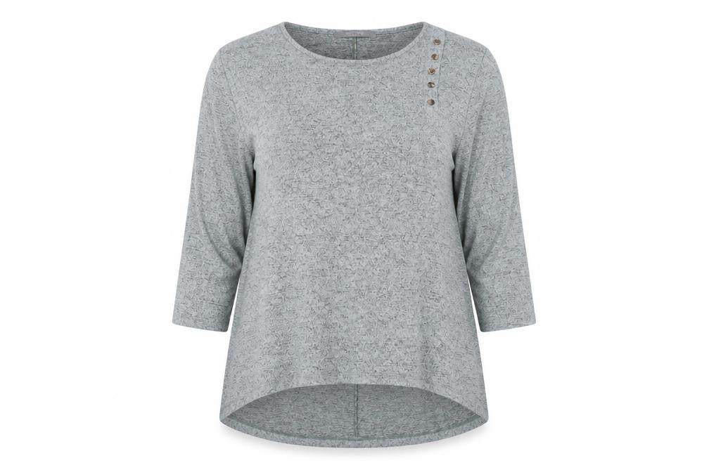 COIN 1804 Womens Blue Scoop Neck Viscose Pullover Jumper Size L