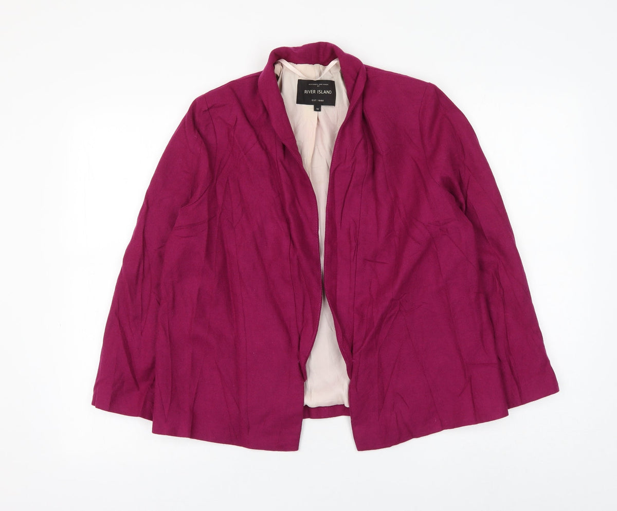 River Island Womens Purple Jacket Blazer Size 10
