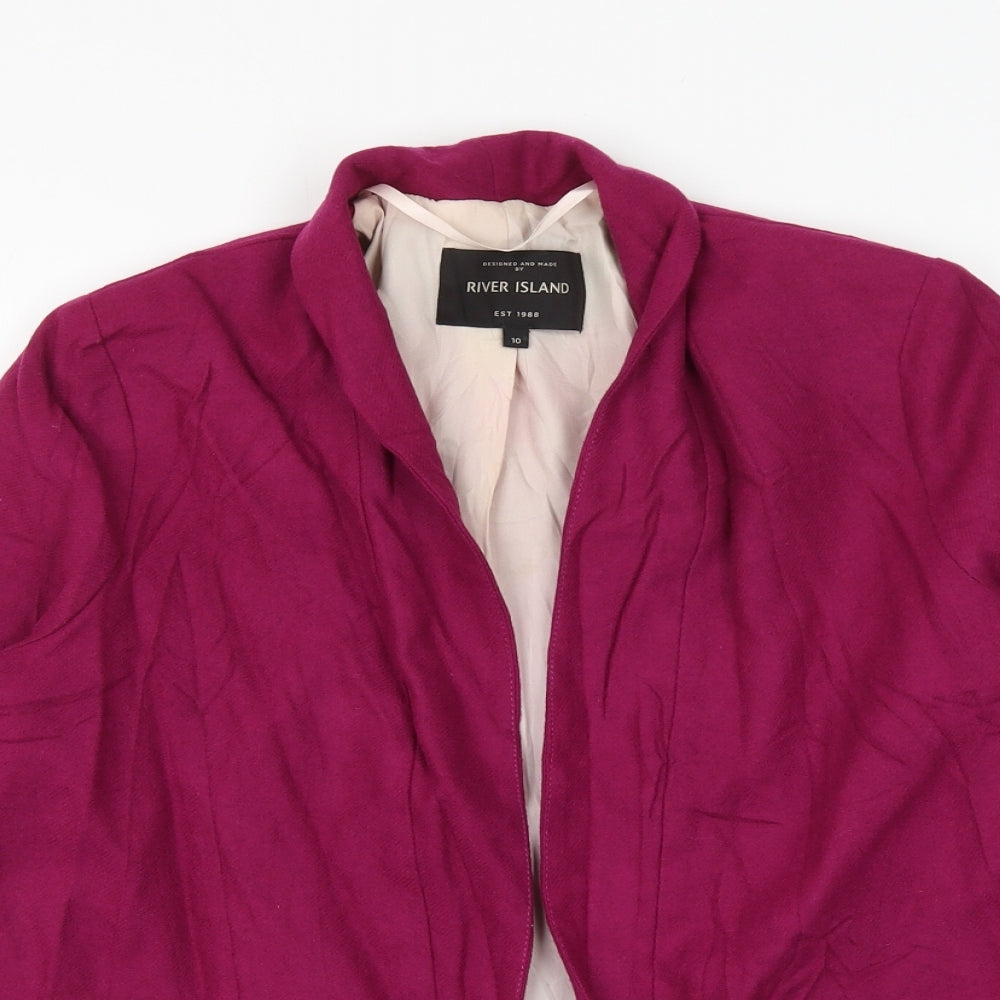 River Island Womens Purple Jacket Blazer Size 10