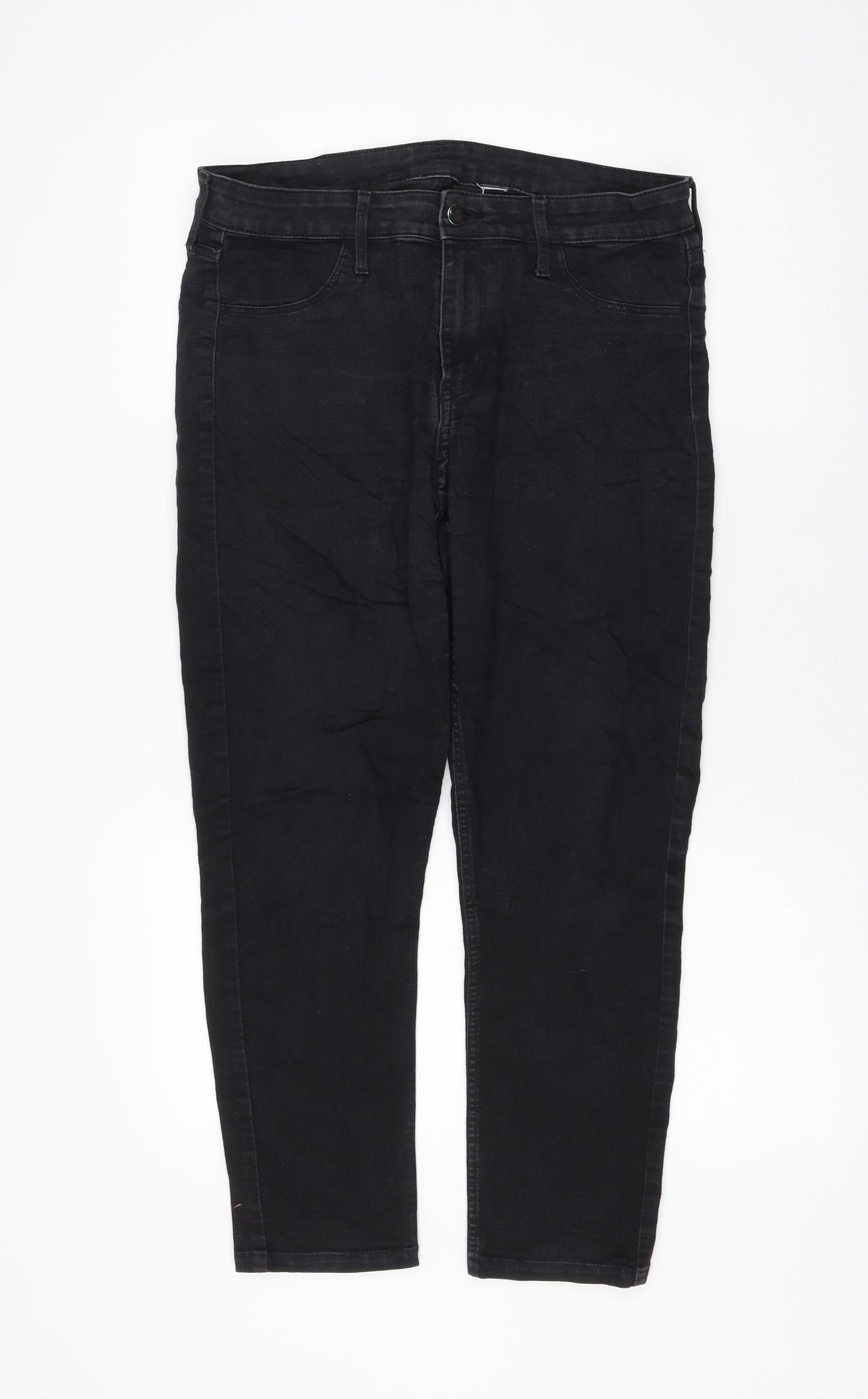prew Womens Black Polyester Skinny Jeans Size 32 in L24 in Regular Zip