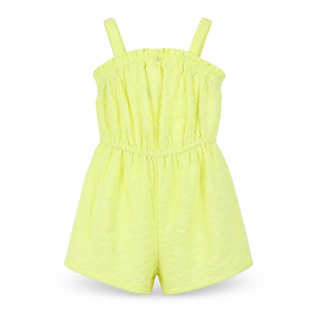 Matalan Girls Yellow Animal Print Polyester Romper One-Piece Size 4 Years Pullover - Leopard Print