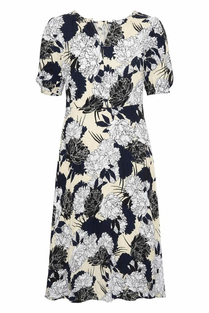 Autograph Womens Multicoloured Floral Cupro A-Line Size 10 Round Neck Zip