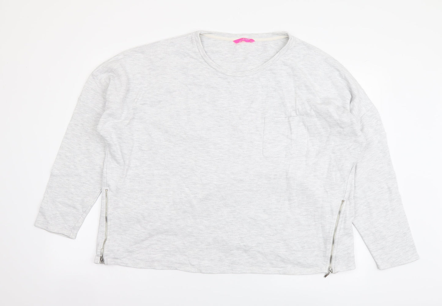 Marks and Spencer Womens Grey Cotton Pullover Sweatshirt Size 20 Pullover