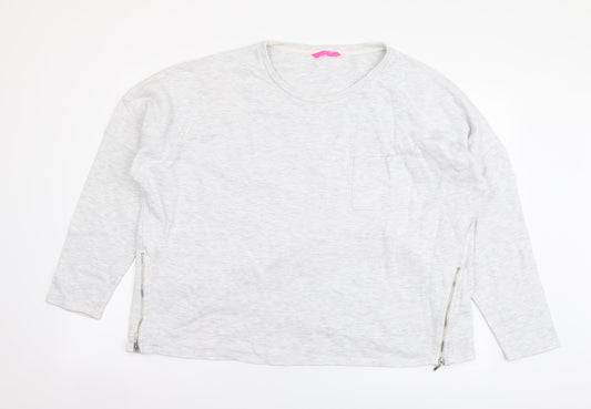 Marks and Spencer Womens Grey Cotton Pullover Sweatshirt Size 20 Pullover
