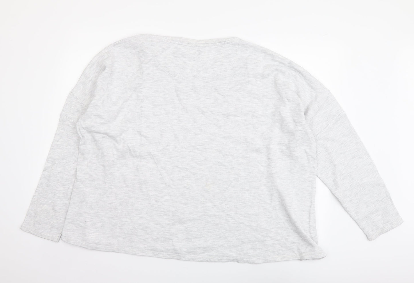 Marks and Spencer Womens Grey Cotton Pullover Sweatshirt Size 20 Pullover