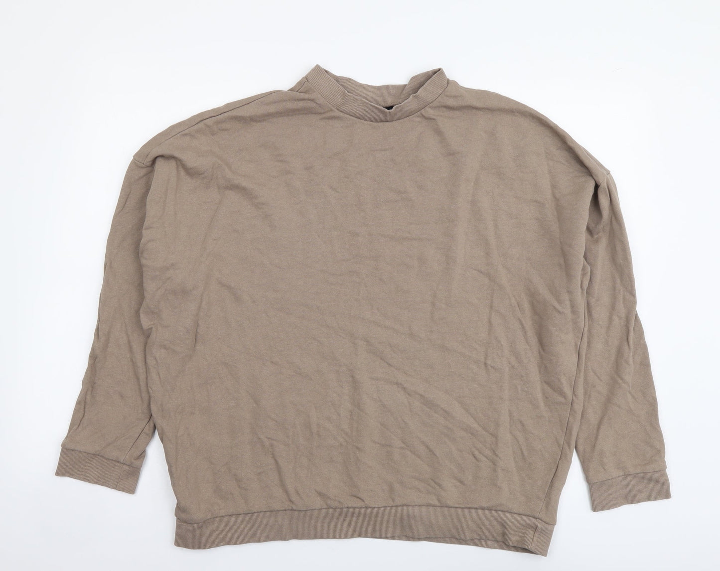 ASOS Womens Beige Cotton Pullover Sweatshirt Size 10 Pullover