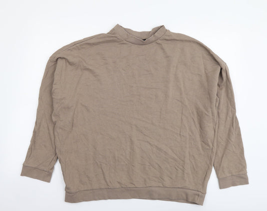 ASOS Womens Beige Cotton Pullover Sweatshirt Size 10 Pullover