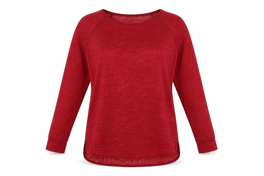Atmosphere Womens Red Polyester Basic Blouse Size 12 Round Neck