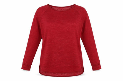 Atmosphere Womens Red Polyester Basic Blouse Size 12 Round Neck