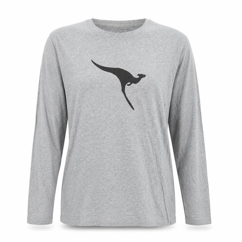 Morrissey Womens Grey Cotton Basic T-Shirt Size M Round Neck - Size M/L