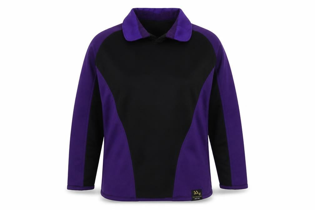 smartsportswear Girls Black Colourblock Polyester Basic T-Shirt Size L Collared Pullover