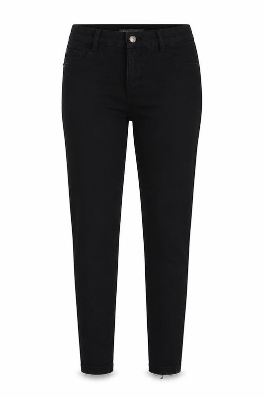 Denim & Co. Womens Black Cotton Skinny Jeans Size 12 L30 in Regular Button