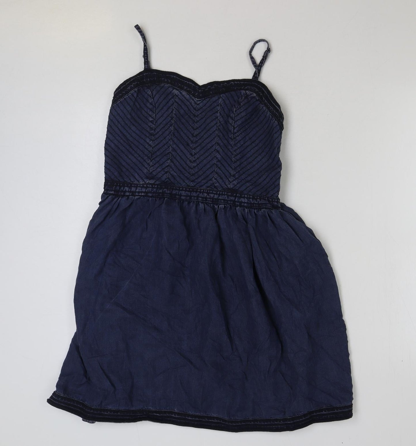 superdr Womens Blue Cotton A-Line Size M Sweetheart Pullover