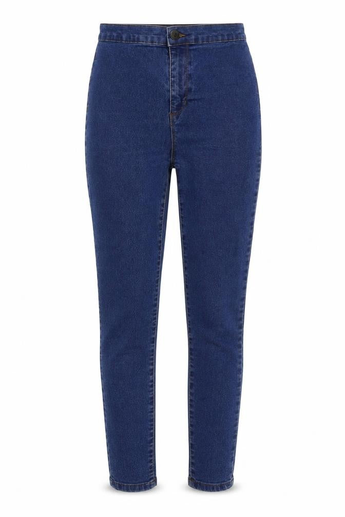 Denim & Co. Womens Blue Cotton Skinny Jeans Size 10 L27 in Regular Button