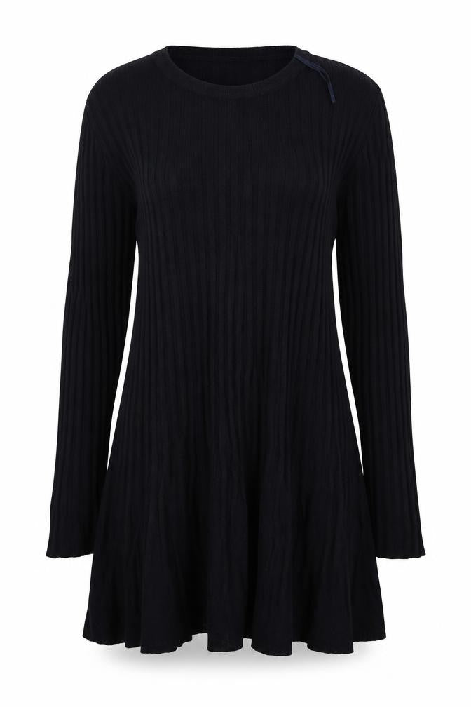 NEXT Womens Blue Viscose A-Line Size 12 Scoop Neck Pullover - Striped