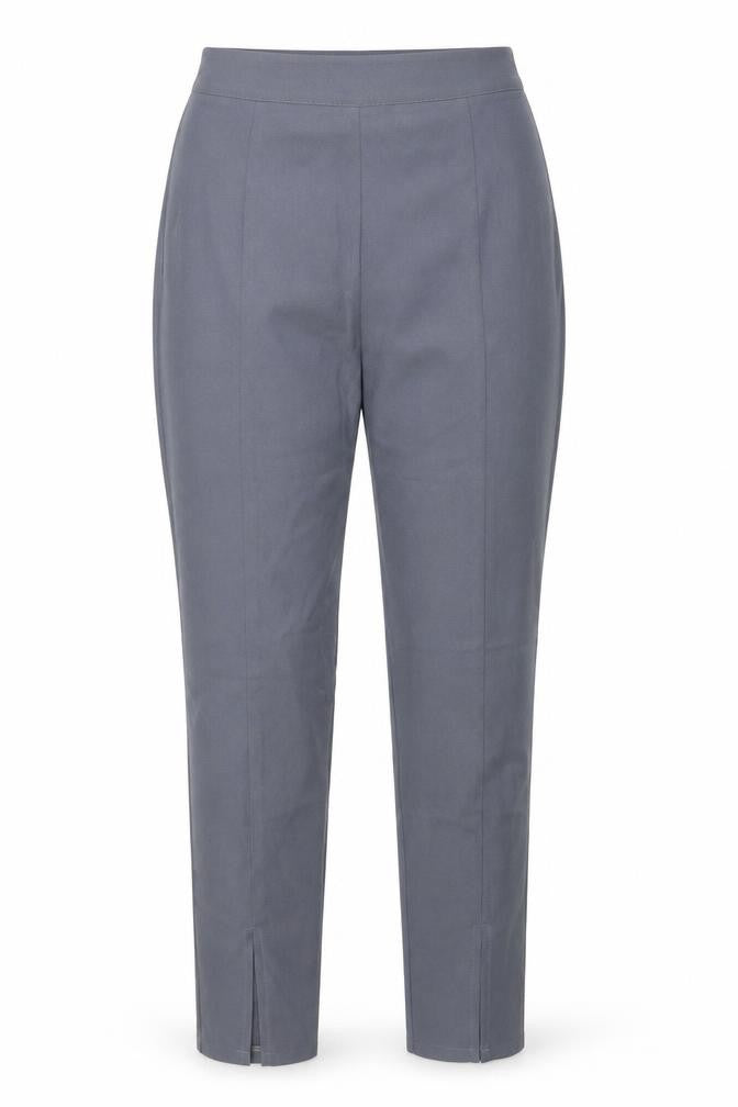 PRETTYLITTLETHING Womens Grey Polyester Trousers Size 6 L29.5 in Regular Zip