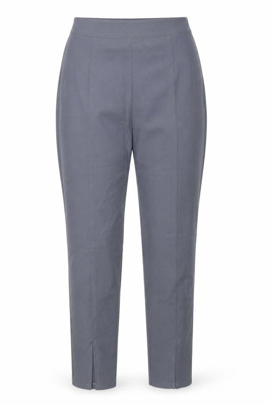 PRETTYLITTLETHING Womens Grey Polyester Trousers Size 6 L29.5 in Regular Zip