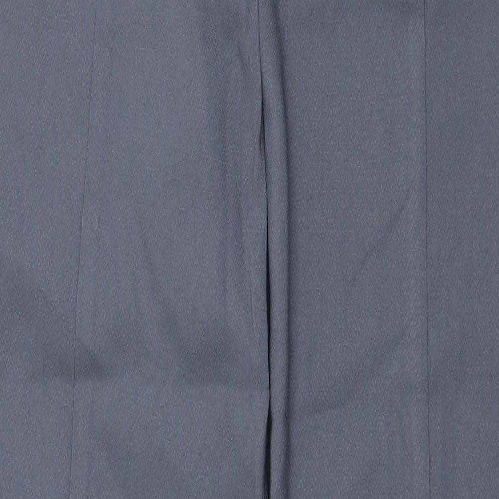 PRETTYLITTLETHING Womens Grey Polyester Trousers Size 6 L29.5 in Regular Zip